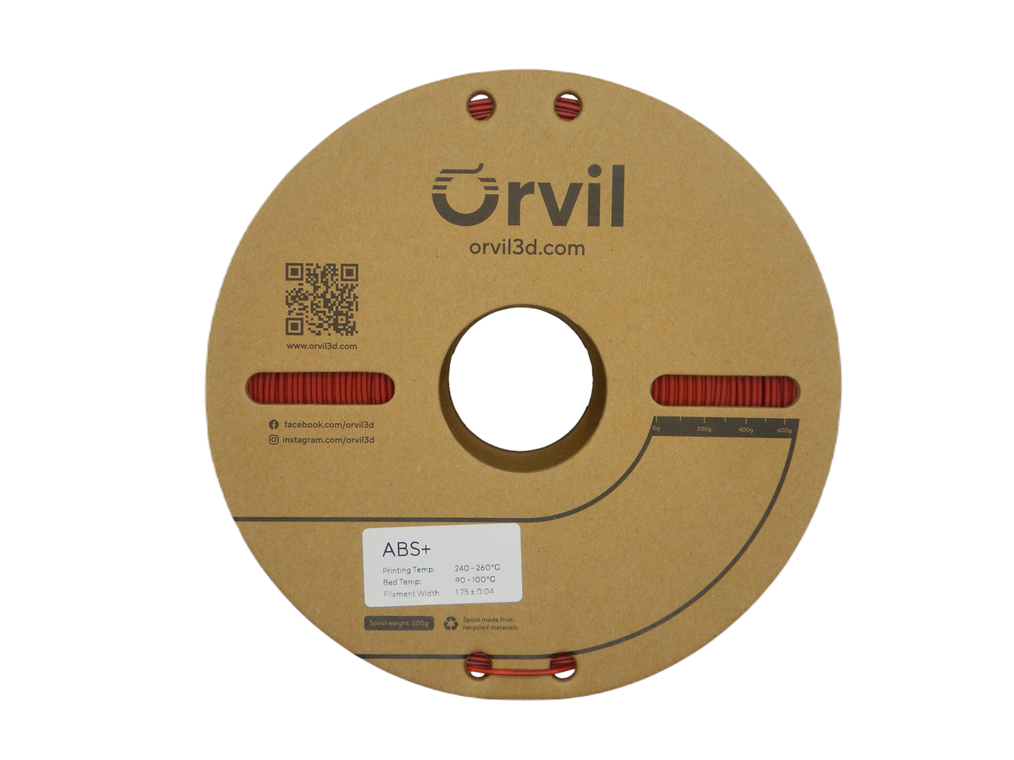 Orvil3d ABS+ Red