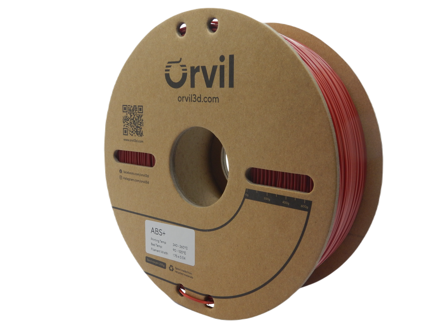 Orvil3d ABS+ Red